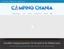 Tablet Screenshot of camping-chania.gr